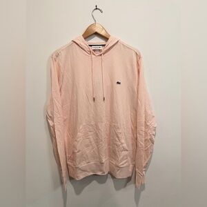 Lacoste Men's Long Sleeve Hooded T-Shirt Light Pink Size Medium